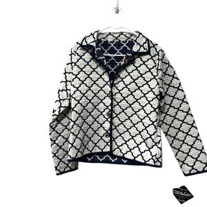 Winding river geometrical reversible jacket Small